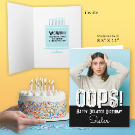 Syster Belet Birthday-fotokort Kort