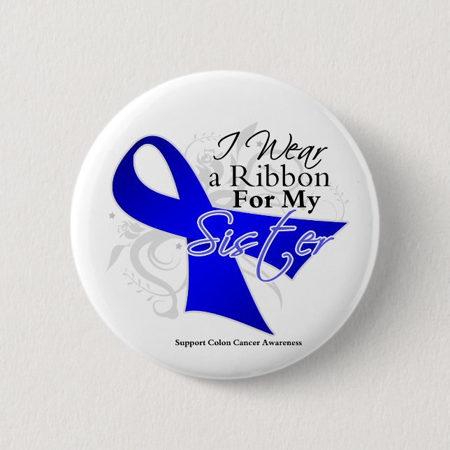Syster Blue Ribbon - Colon Cancer Knapp (Framsida)