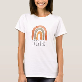 Syster Boho Rainbow Family Matching T Shirt