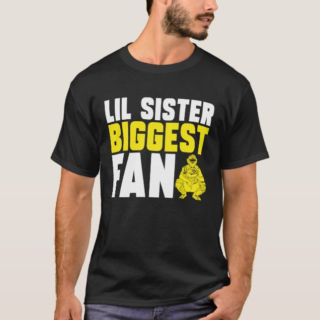 Syster Bror  Softboll Fångare T Shirt (Framsida)