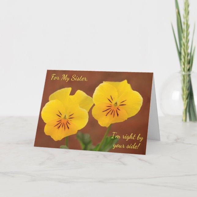 Syster Cancer Support Vår Violet Kort (Framsida)