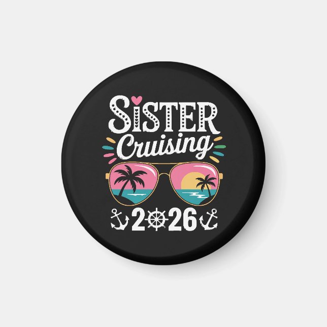 Syster Cruising 2026 Magnet (Framsidan)