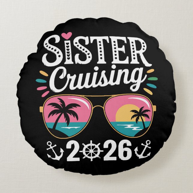 Syster Cruising 2026 Rund Kudde (Framsidan)