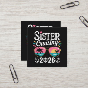 Syster Curising 2026 Fyrkantigt Visitkort