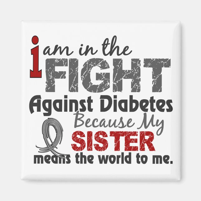 Syster Elak World to Me Diabetes Magnet (Framsidan)