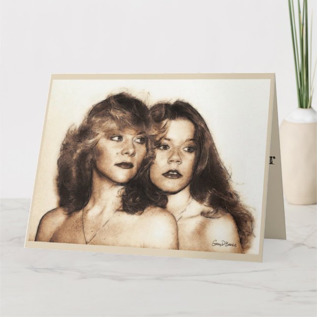 "Syster" - födelsedagskort Kort (Framsida)