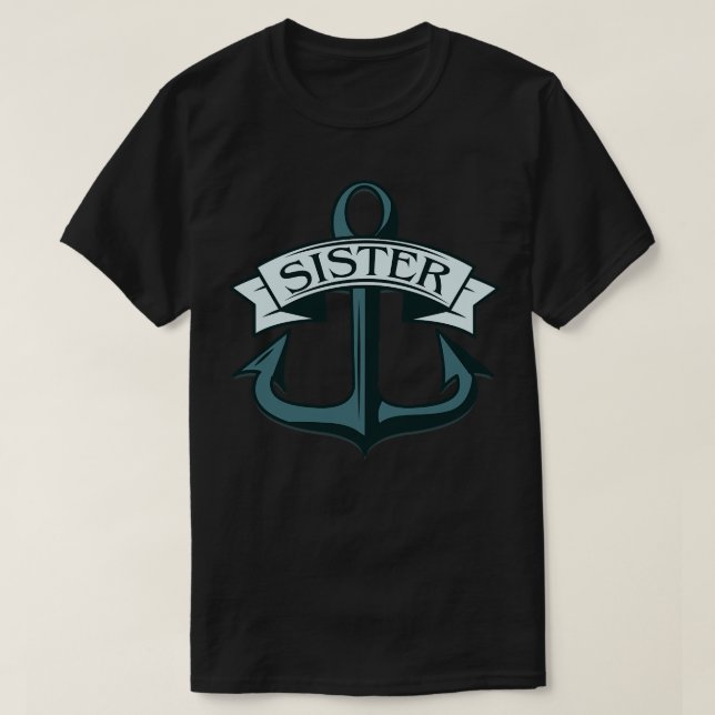 Syster Fraktass Anchor T Shirt (Design framsida)