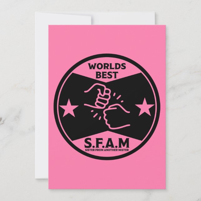 Syster från en annan minister julkort (Framsida)