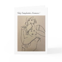 Syster Grattis på födelsedagen-kort