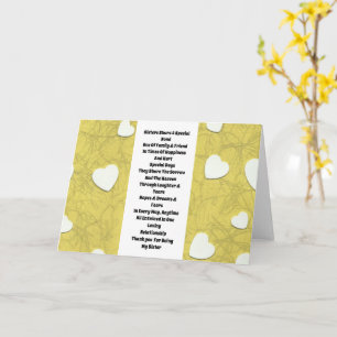 Syster inspirationerande kort