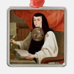 Syster Juana Ines de la Cruz Julgransprydnad Metall