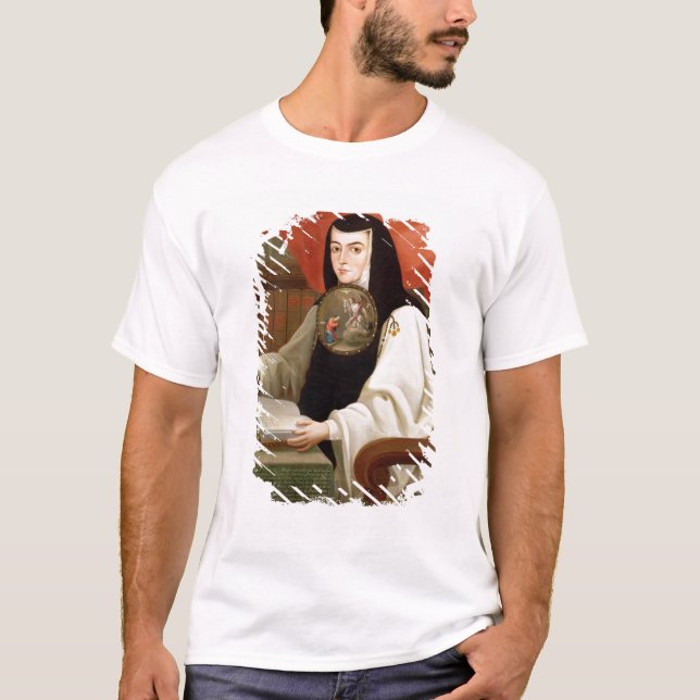 Syster Juana Ines de la Cruz Tee Shirt (Framsida)