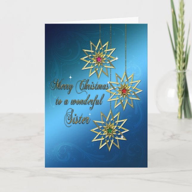 Syster, julkort helgkort (Framsida)