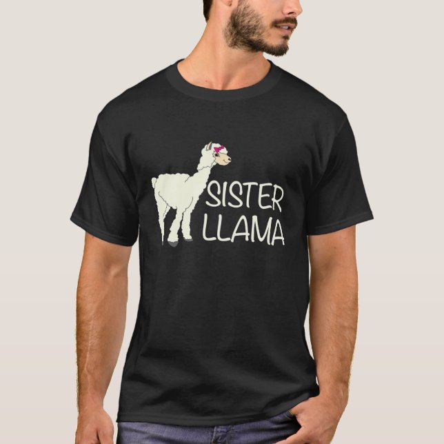 Syster Lama Söt Alpaca Bonde Peruvian Hus Tröja (Framsida)