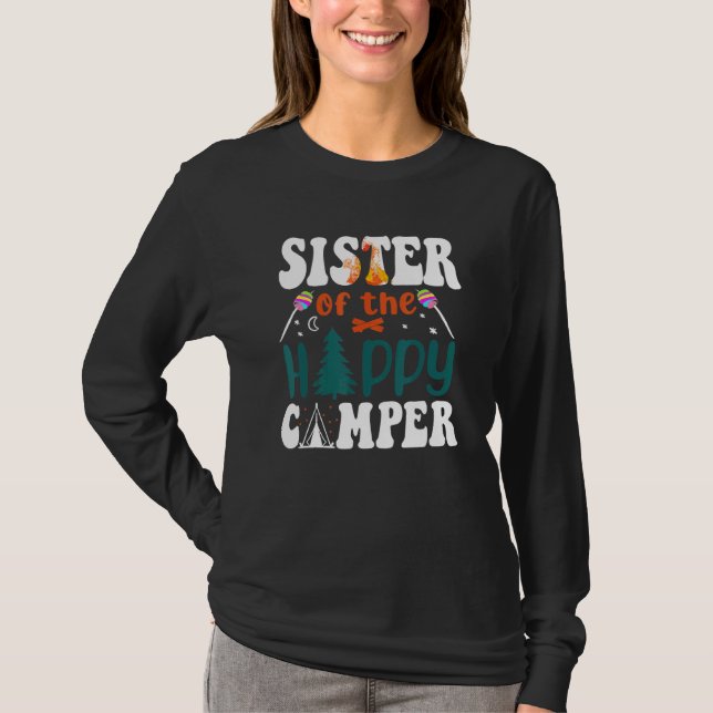 Syster Lycklig Camper Pappa i Lycklig Camper Campi T Shirt (Framsida)