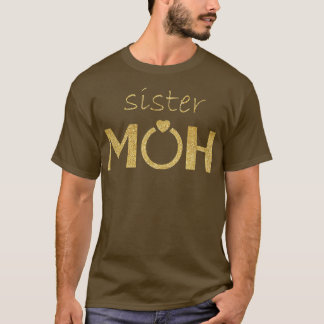 Syster Maid of HonorBride and Groom Bröllop Gift T Shirt
