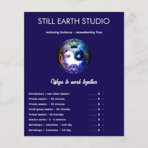 Syster Måne Yin Yang Design Flygblad