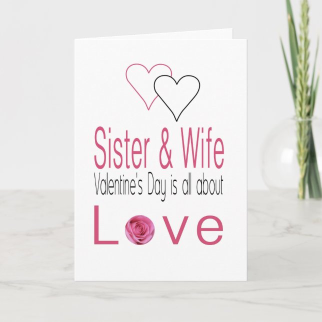 Syster och fru Glad Alla hjärtans dag Ro Helgkort (Framsida)