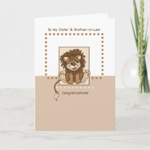 Syster- och svärbroder-Grattisar på Baby Kort