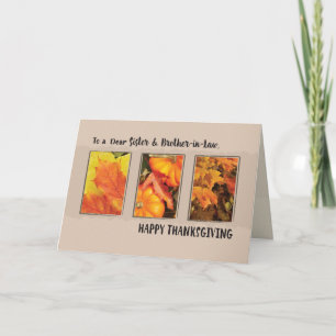 Syster och svärbror, Thanksgiving tre Löv Helgkort