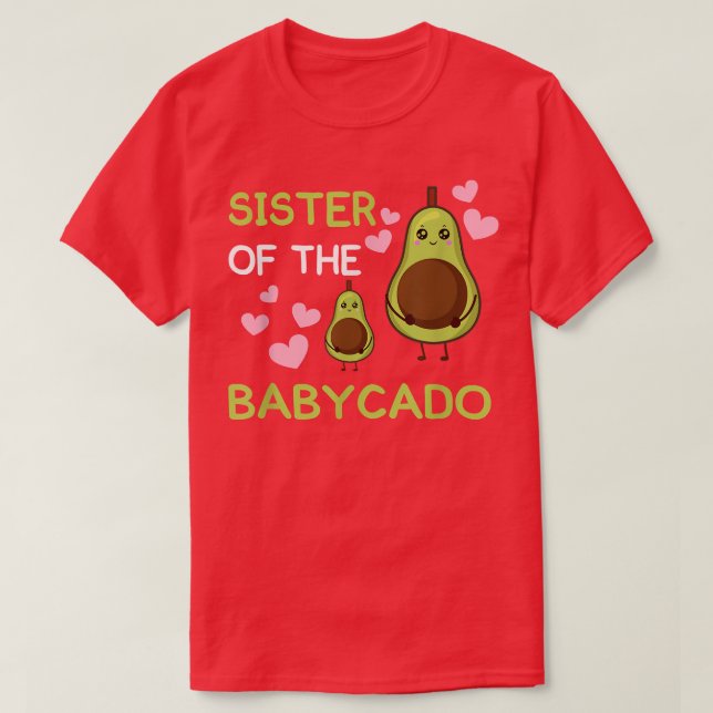 Syster på babycado avocado mamacado Guacamole T Shirt (Design framsida)