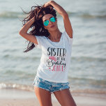 Syster på Birthday Girl Anpassningsbar Squad Match T Shirt<br><div class="desc">Tittar du en födelsedagskjorta som gör party färdigt? Titta bara på våra matchande besättningsskjortor! Dessa snyggtar är perfekter för alla födelsedagsfester. Våra matchande skjortor är en underbar gåva till dina vänner och familj och kan användas tillsammans som en grupp eller grupperas som en gruppgaranti. Med så många designers att välja...</div>