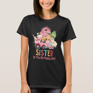 Syster på Birthday Girl Barnyard Boskap T Shirt