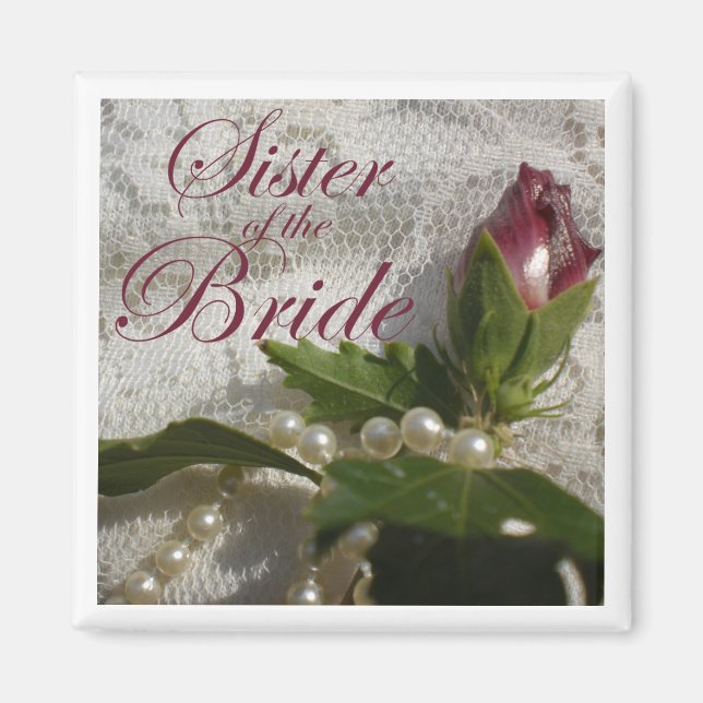 Syster på Bride Favor Magnet (Framsidan)