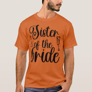 Syster på Bride Matching Bröllop för Bachelore T Shirt