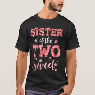 Syster på de två sötbären andra födelsedagstron t shirt
