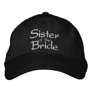 Syster på den broderade Bröllop-kapsylen Broderad Keps