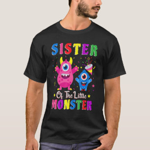 Syster på den lilla familjen Monster Matching Birt T Shirt