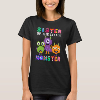 Syster på den lilla Födelsedagsfesten Monster T Shirt