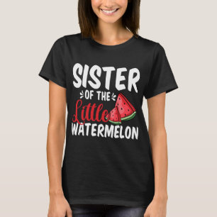 Syster på den lilla vattenmelonfrukten sommarfrukt t shirt