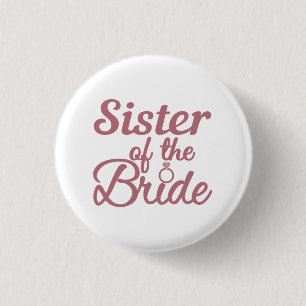 Syster på familjen Bride Bröllop Knapp