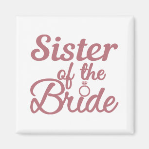 Syster på familjen Bride Bröllop Magnet