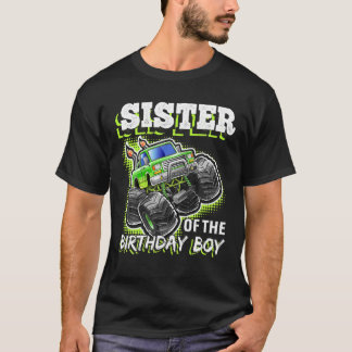 Syster på födelsedag, födelsedagstjuke Monster Las T Shirt
