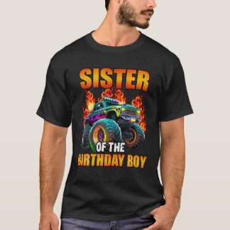 Syster på födelsedag, födelsedagstjuke Monster Las T Shirt