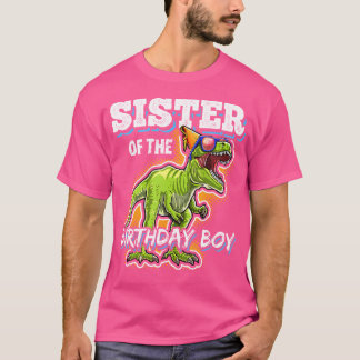 Syster på födelsedagstorgen Matching Family Dinosa T Shirt