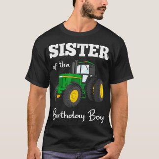 Syster på födelsedagstorgrafikens farm Party T Shirt
