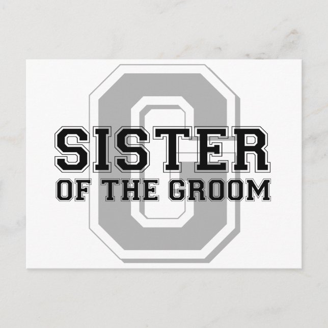 Syster på Groom Cheer Vykort (Framsida)