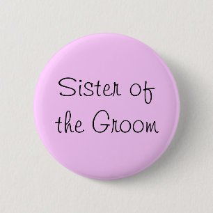 Syster på Groom Pin Knapp