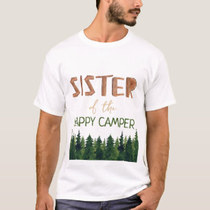 Syster på Lycklig Camper Birthday T Shirt