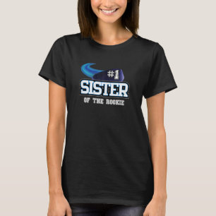 Syster på nybörjare 1:a födelsedag - Hockey Theme T Shirt