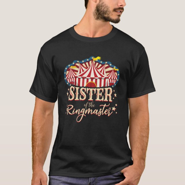 Syster på Ringmaster Circus, beräknad på födelseda T Shirt (Framsida)