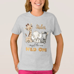 Syster på Vild 1 Grått T- Shirt T