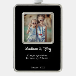 Syster Photo Framed Ornament