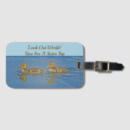 Syster Resa Ducklings Mosaic Syskon Vacation Bagagebricka
