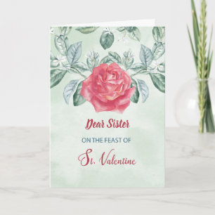 Syster Ro Religiösa Feast of St. Valentine Kort