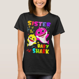 Syster Shark Birthday Sister Shark Family Mor T Shirt